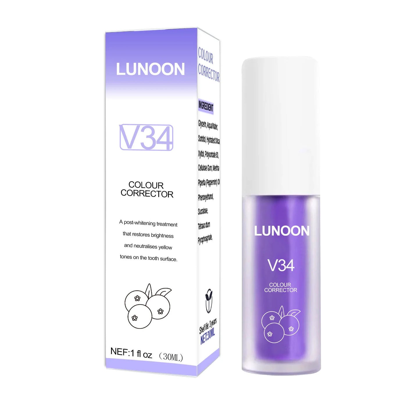 "Free Shipping" Hismile V34 Purple Toothpaste – Remove Yellow Stains & Brighten Your Smile
